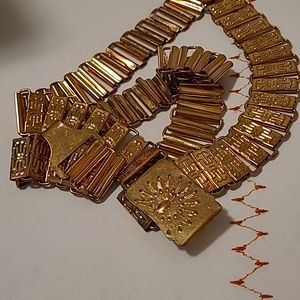 Gold metal belt